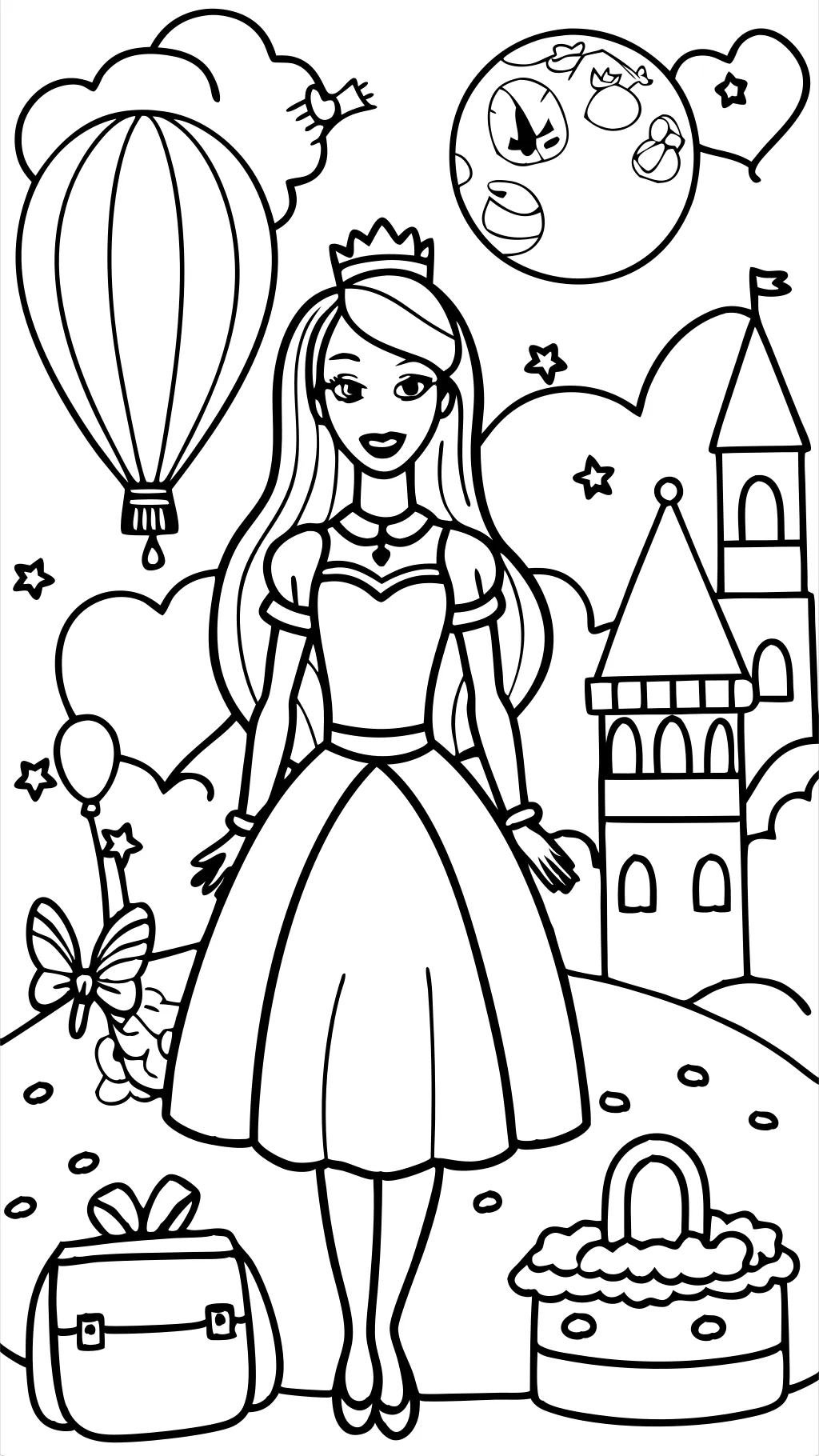 Barbie pour coloriage